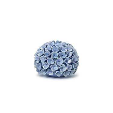 Blue Hydrangea Bud Vase & Candleholder, Porcelain, Coastal Decor